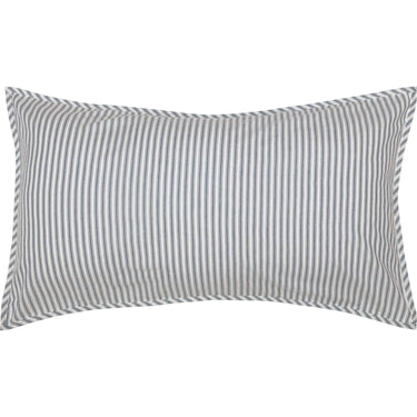 Sawyer Mill Blue Ticking Stripe King Sham 21x37 VHC Brands - The Fox Decor